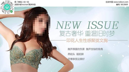 印花聚拢文胸淘宝促销海报psd素材免费下载 编号5613669 红动网